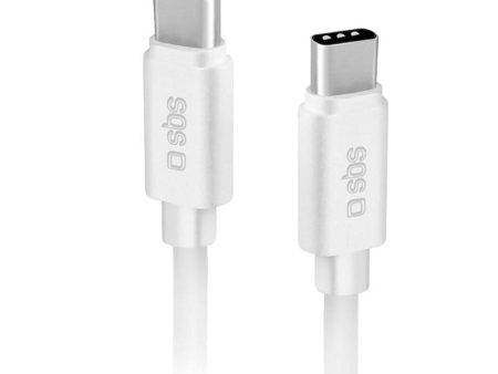 SBS Polo Collection USB-C til USB-C Kabel - 1 Meter - 480 Mbit s - Hvid Online Sale