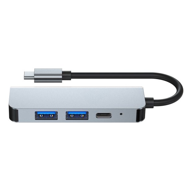 Tech-Protect V2-Hub Adapter 4-in-1 Multi Adapter - Grå Discount