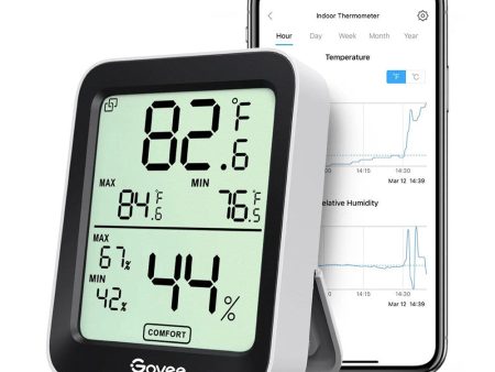 Govee Bluetooth Thermometer Hygrometer - Hvid Hot on Sale