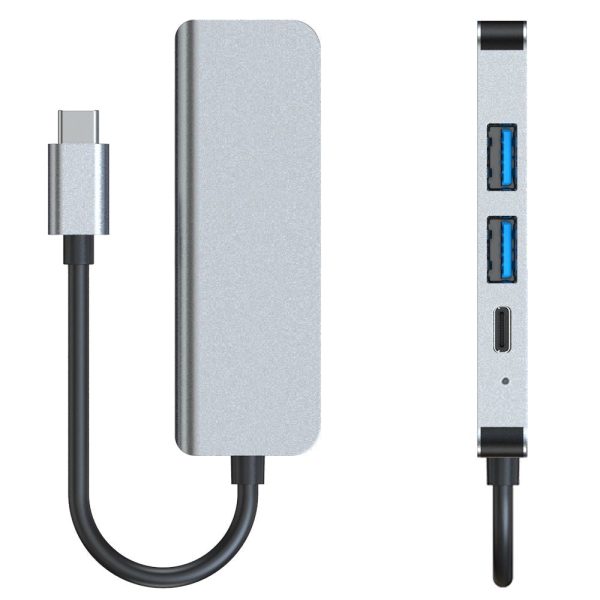 Tech-Protect V2-Hub Adapter 4-in-1 Multi Adapter - Grå Discount