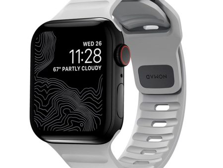 Apple Watch (38 40 SE 41 42mm) Nomad Sport Band Rem - Lunar Gray Supply