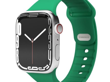 Apple Watch (38 40 SE 41 42mm) Vonmählen Classic Band 2 Genanvendt Silikone Rem - Grøn Fashion