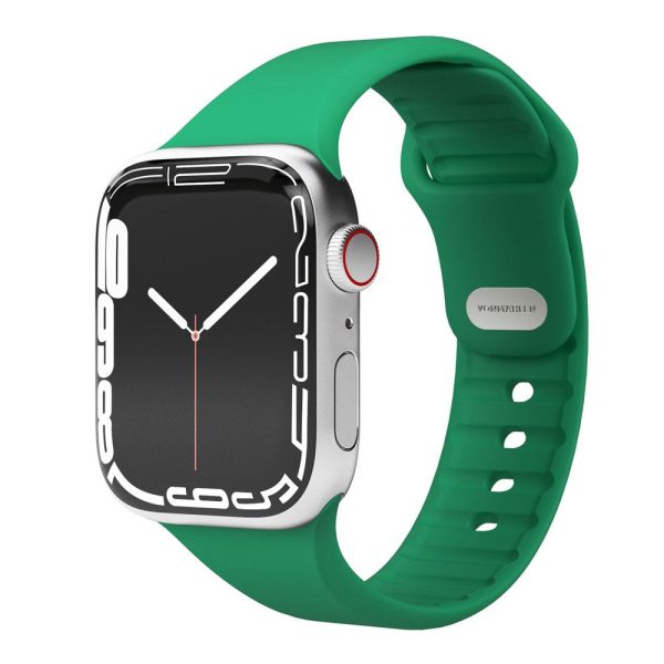 Apple Watch (38 40 SE 41 42mm) Vonmählen Classic Band 2 Genanvendt Silikone Rem - Grøn Fashion