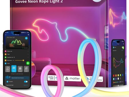 Govee Neon LED Lightstrip - 3m - Hvid Online now