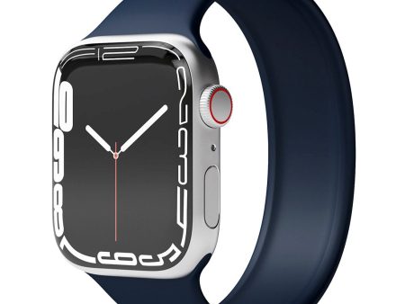 Apple Watch (38 40 SE 41 42mm) Vonmählen Solo Loop Small Silikone Rem - Blå Supply