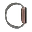 Apple Watch (38 40 SE 41 42mm) Elastisk Stof Rem - Str. XS - Grå Sale