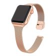 Apple Watch (38 40 SE 41 42mm) Tech-Protect Thin Milanese Rustfri Stål Rem - Guld Hot on Sale