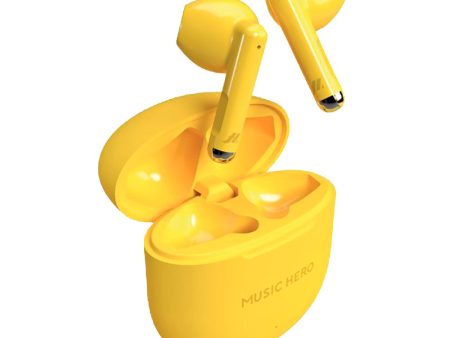 MUSIC HERO Nubox True Wireless Stereo In-Ear Høretelefoner - Gul on Sale