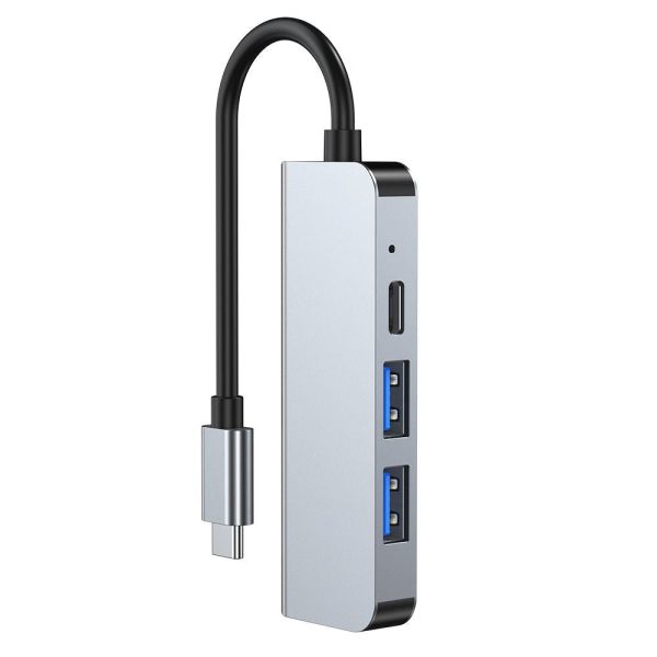 Tech-Protect V2-Hub Adapter 4-in-1 Multi Adapter - Grå Discount