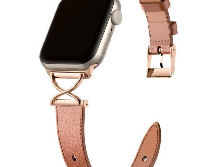 Apple Watch (38 40 SE 41 42mm) Klassisk Kunst Læder Rem - Brun For Discount