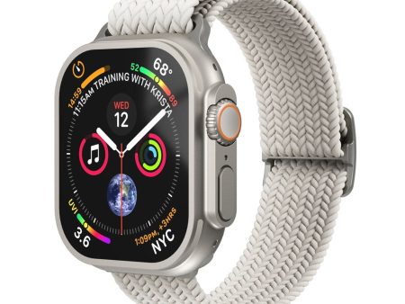 Apple Watch (38 40 SE 41 42mm) Vonmählen Woven Loop Nylon Rem - Cream Fashion