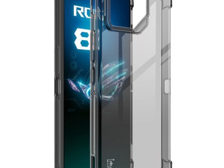 Asus ROG Phone 8   8 Pro IMAK Shock Resistant Plastik Cover - Gennemsigtig Sort Cheap