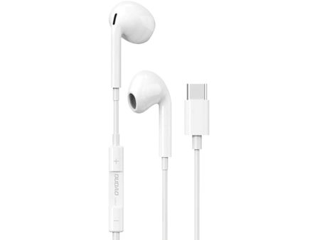 Dudao Stereo In-Ear Hovedtelefoner m. USB-C & Mikrofon - Hvid Online Sale