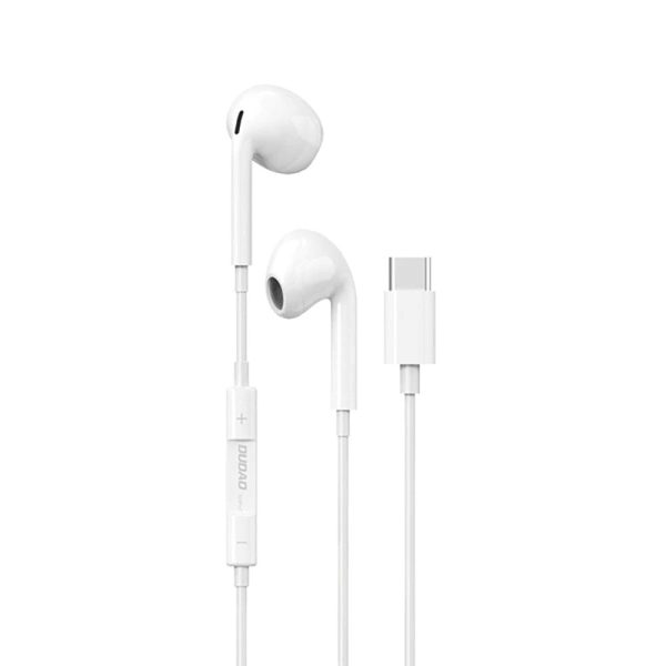 Dudao Stereo In-Ear Hovedtelefoner m. USB-C & Mikrofon - Hvid Online Sale