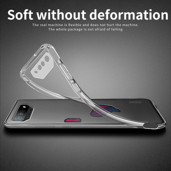 Asus Rog Phone 7 MOFI Fleksibelt Plastik Cover - Gennemsigtig Fashion