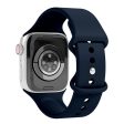 Apple Watch (42 44 SE 45 46 49mm) Vonmählen Classic Band Silikone Rem - Mørkeblå For Discount