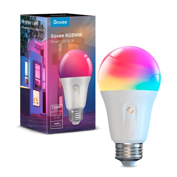 Govee WIFI & Bluetooth Smart Light Bulb 1200lm - Hvid Hot on Sale