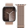 Apple Watch (42 44 SE 45 46 49mm) Vonmählen Milanese Loop 2 Rustfri Stål Rem - Rose Gold Sale