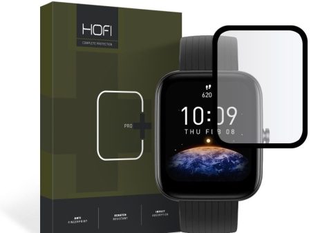 Amazfit Bip 3   3 Pro Hofi Hybrid Pro+ Skærmbeskyttelse - Gennemsigtig   Sort Supply