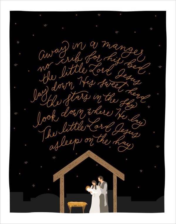 Away In A Manger Christmas Cards 18-Pack Cheap