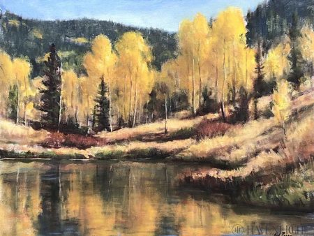 Cedar Mountain Pond 16  x 20  Original Painting on Sale