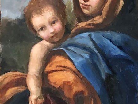 Madonna and Child with Olive Branch Original Artwork Online Sale