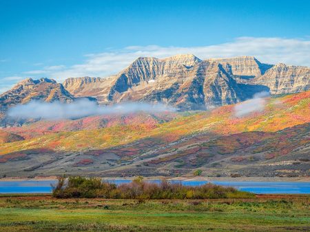 Autumn Splendor Over Timpanogos Original Digital Print Fashion