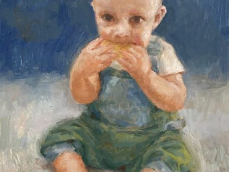 Baby With a Cracker Original Artwork For Sale