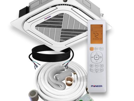 Pioneer® Multi Zone 24,000 BTU Quantum Series Ceiling Cassette Indoor Section Split Inverter++ Air Conditioner Heat Pump 230V For Sale