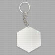 Hexagon Shaped Keychain Sublimation Blank Style 20 on Sale