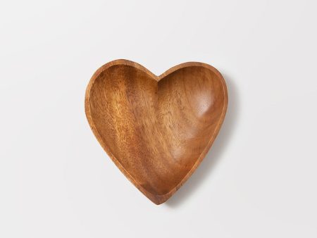 Acacia Wood Heart Tray - Medium Sale