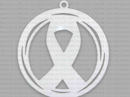 CANCER AWARENESS RIBBON CAR CHARM Supply