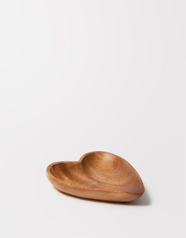 Acacia Wood Heart Tray - Medium Sale