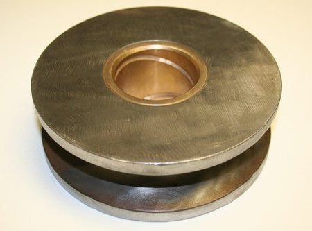 Pulley   Sheave - 6 inch w 2 inch Bronze Bushed Center For Sale