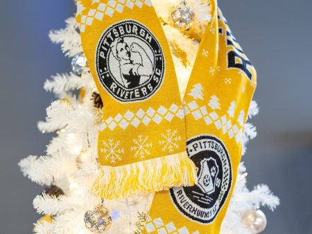 2024 Holiday Scarf Riverhounds X Riveters Discount