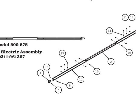 Aero 0311-961307 Roller Bar Assembly for Electric Systems Online now