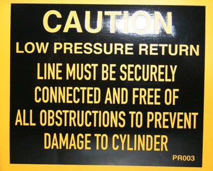 Caution Low Pressure Hot on Sale