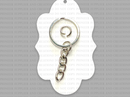 Oval Luxe Shaped Keychain Sublimation Blank Style 13 Online Hot Sale