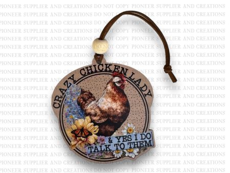 Crazy Chicken Lady Ornament Sublimation Blank and Transfer | Exclusive Online Hot Sale