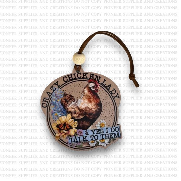 Crazy Chicken Lady Ornament Sublimation Blank and Transfer | Exclusive Online Hot Sale