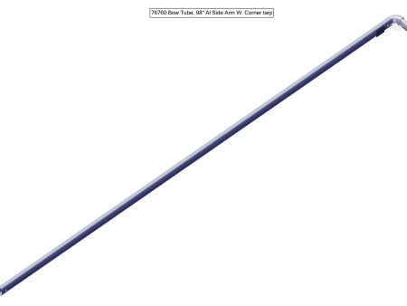 ROLL-RITE 76760 Bow Tube, 98 inch Al Side Arm W. 90° Corner 2 Sale