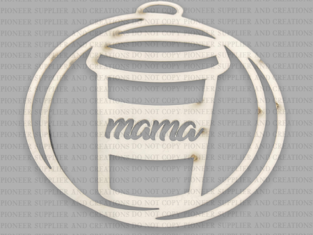 Coffee Mama Car Charm Sublimation Blank Cheap