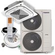 Pioneer® 48,000 BTU 18.5 SEER2 8-Way Slim Cassette Mini-Split Air Conditioner Heat Pump System Full Set 230V Cheap