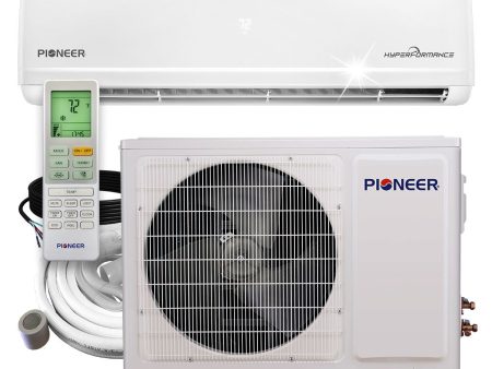 Pioneer® Hyperformance™ 9,000 BTU 25.5 SEER2 Ductless Mini Split Inverter++ Wi-Fi Enabled Air Conditioner Hyper Heat Pump Full Set 230V Online now