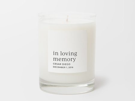 Personalized Candle- In Loving Memory Online Hot Sale