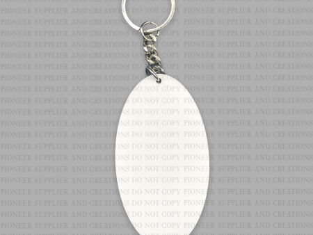 3  Oval Shaped Keychain Sublimation Blank Style 19 on Sale