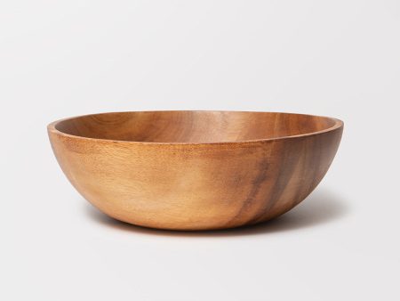 Acacia Wood Salad Bowl Online now