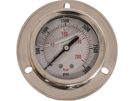 Silicone Filled Pressure Gauge Panel Mount Model # HPGP3 Supply