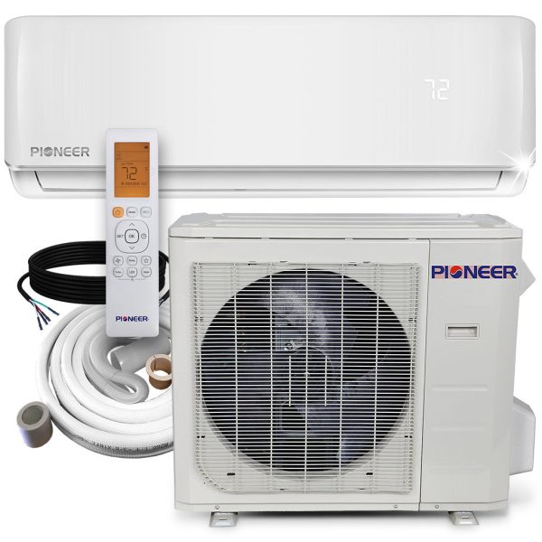 Pioneer® 30,000 BTU 18.6 SEER2 Ductless Mini-Split Inverter+ Air Conditioner Heat Pump System Full Set 230V Fashion