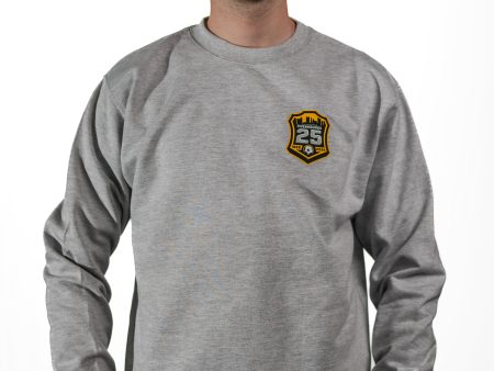 25th Anniversary Crewneck - Gray For Discount